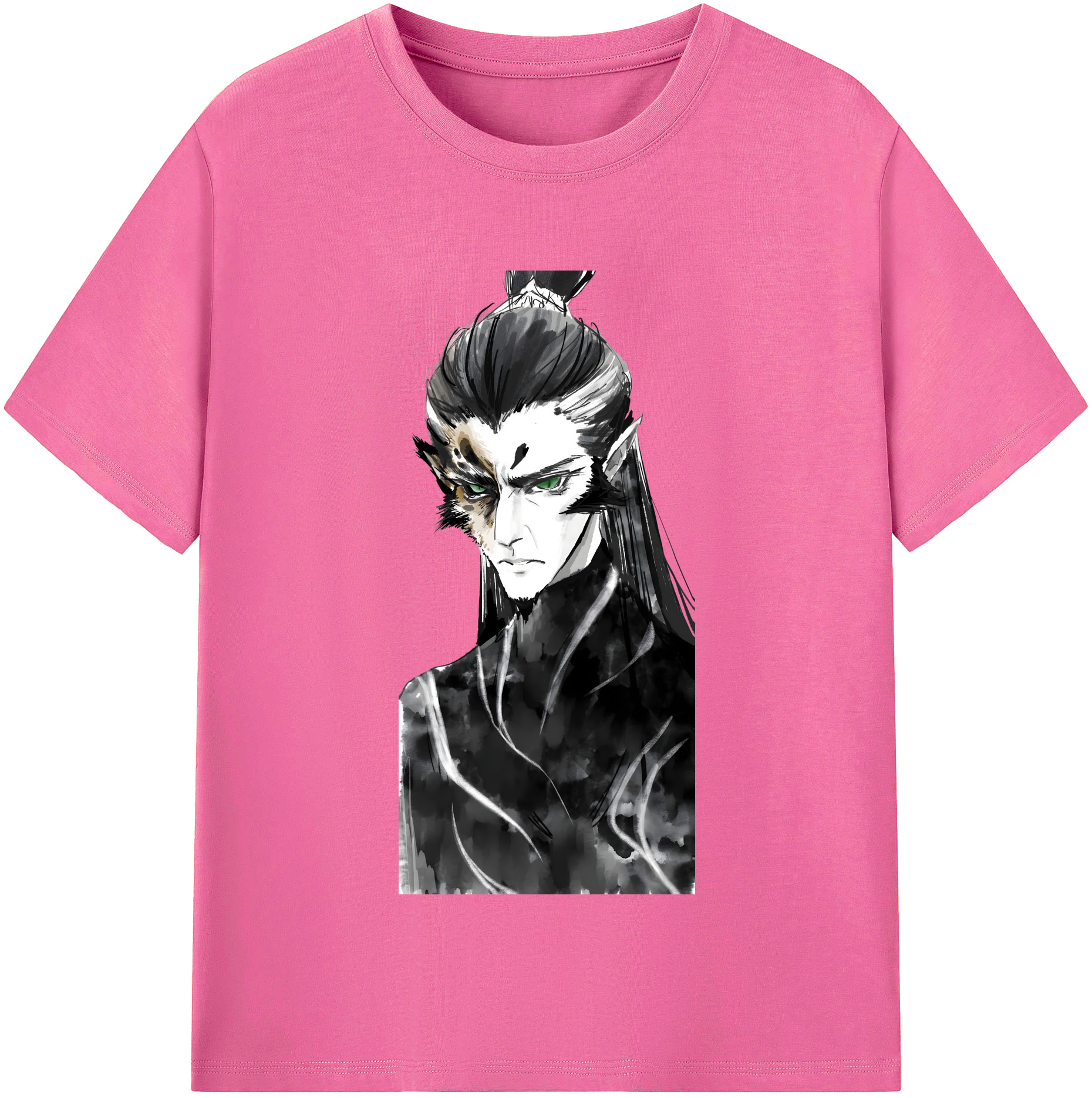 （画像用） Ne Zha 2 ナタ 魔童の大暴れ レディースカジュアルプリントTシャツ（綿100％）
